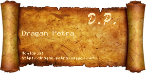 Dragan Petra névjegykártya